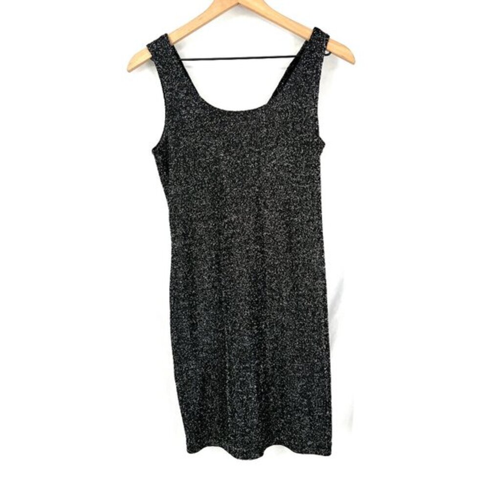 Vintage 90s By Choice California dress sparkle bodycon stretch mini cocktail 6 7
